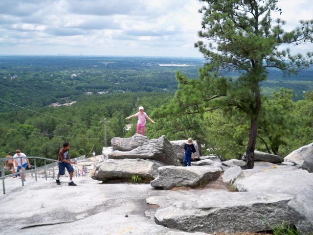 Climbing Stone Mountain