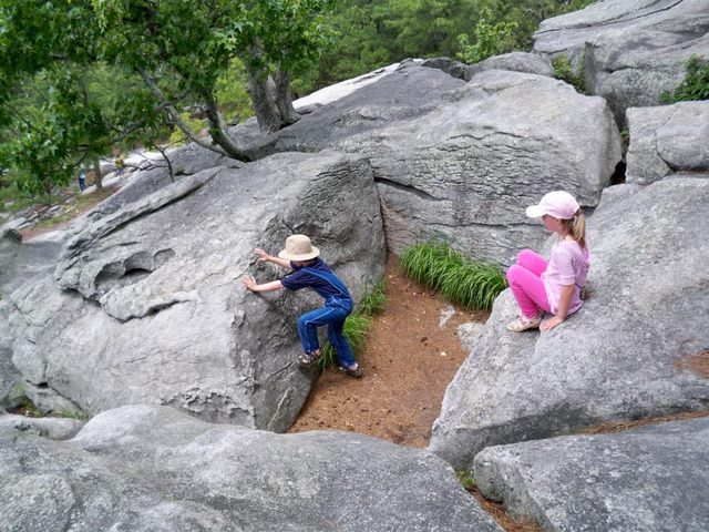 Walking up Stone Mountain 2009