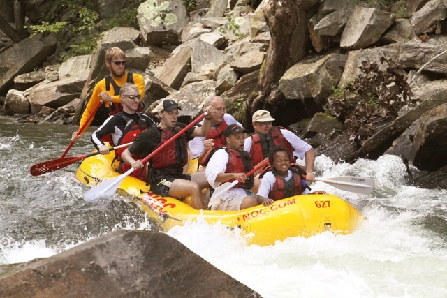 Rafting with the Scouts at Nantahala in North Carolina 