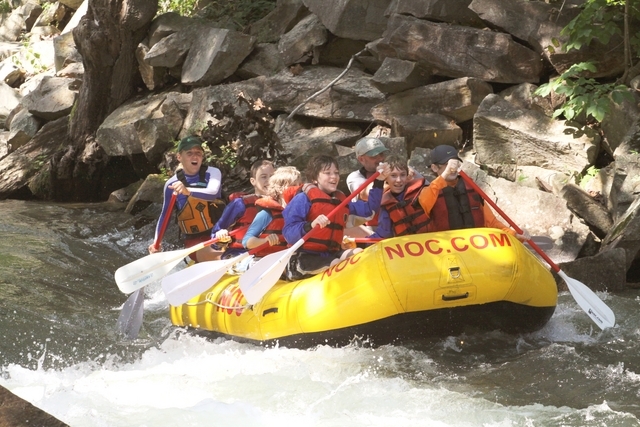 Rafting with the Scouts at Nantahala in North Carolina 